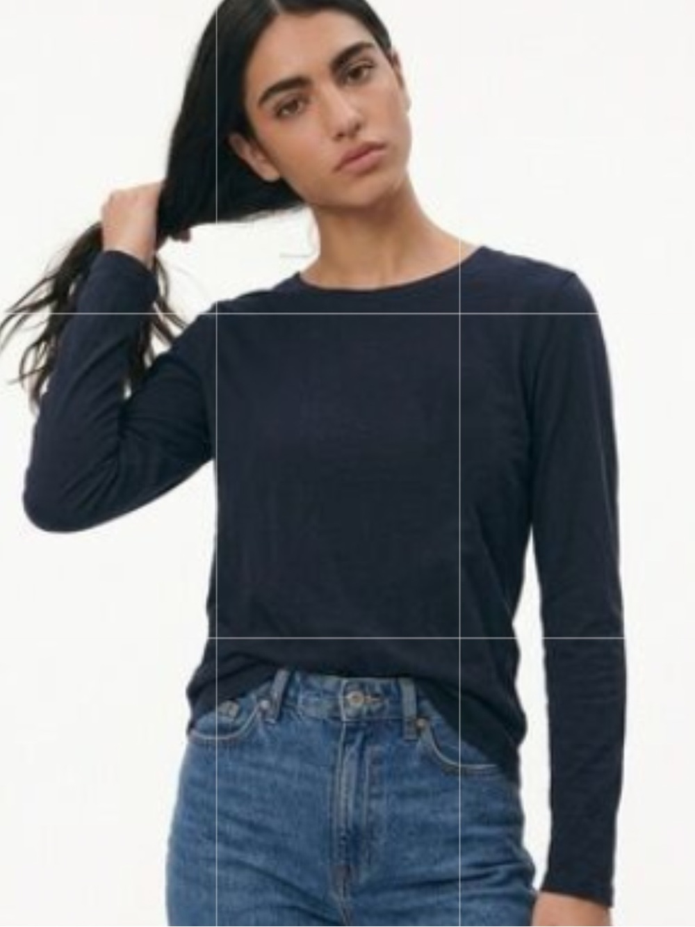 Old Navy Midnight Black Thermal Long Sleeve Shirt